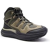 Men's Orthopedic Wide Mid Trekking Hiking Boots: Comfortable Plantar Fasciitis Ankle Support Work Walking Shoes, Orthotic Casual Sport Gym Cross Training Trail Sneakers for Foot Heel Pain Relief