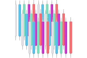 Ashmacdo 20 Pcs Dotting Tools for Painting,Ball Embossing Stylus for Transfer Paper,Tracing Tools for Drawing, Embossing Tools for Paper, Art Dotting Tools for Nail Art