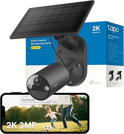 Tapo C411 Kit 2K 3MP Battery Outdoor Security Camera Solar No Hub Required