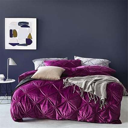 Amazon Com Simonshop Fleece Flannel Thick Warm Duvet Cover Set