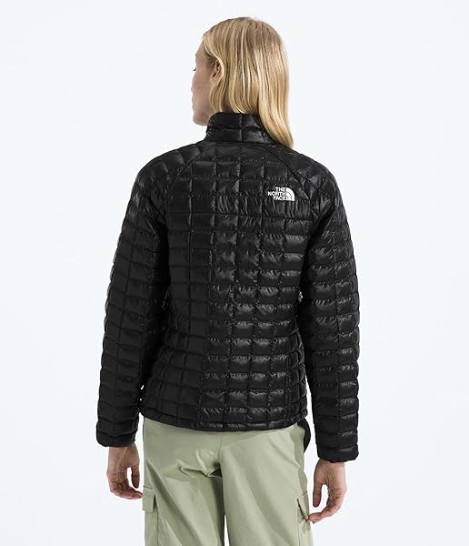 THE NORTH FACE WOMEN’S THERMOBALL INSULATED JACKET (STANDARD & PLUS SIZE) – WIND & WATER RESISTANT, SECURE ZIP POCKETS, TNF BLACK, LARGE