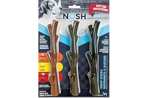 Zeus NOSH Chew Sticks Chew Toy - Assorted 3 Count (Chicken, Bacon, Beef & Cheese)