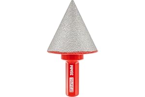 DT-DIATOOL Diamond Beveling Chamfer Bits - Diamond Countersink Drill Bit 1-3/8 Inch with Hex Shank for Enlarging Trimming Sha