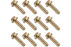 LPOIEK 12-Pack 03413B Exhaust Manifold Hardware Kit Compatible with LS1 HEADER BOLTS LSX LS2 LS3 LS6 LS7 GM Vortec 4.8L 5.3L 6.0L 6.2L, Replaces # 11518860, 11609481