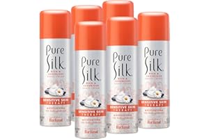 Pure Silk Sensitive Skin Spa Therapy Shave Cream for Women, 7.25 Oz, Pack of 6