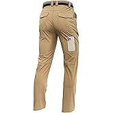 LINLANG EN Men's Lightweight Hiking Cargo Pants Waterproof Quick Dry Travel Fishing Climbing Work Outdoor Pants