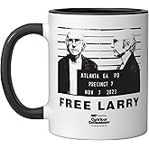 Curb Your Enthusiasm Free Larry Officially Licensed Ceramic Mug, Black/White