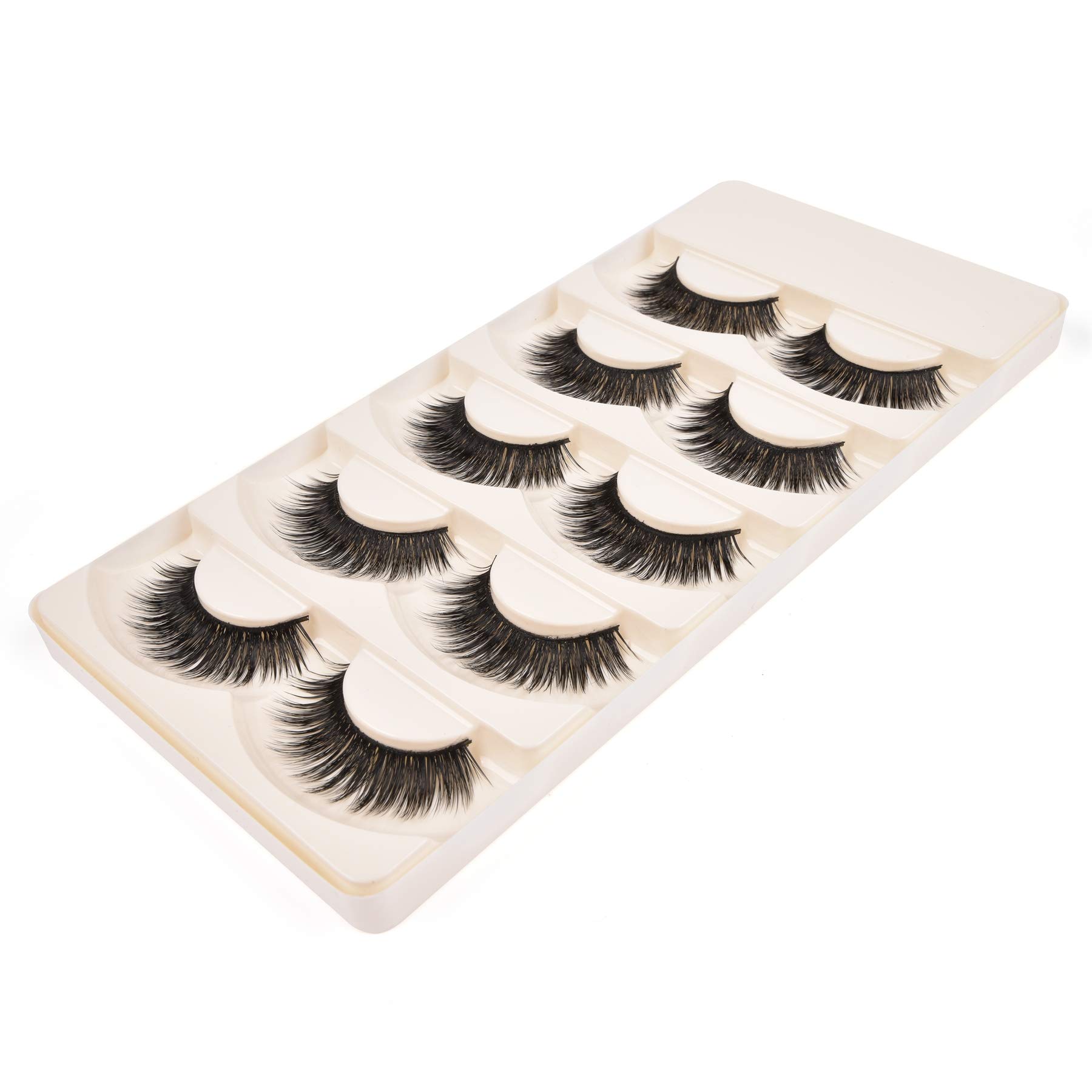 Wleec Beauty Silk Lashes Handmade False Eyelash Pack Natural Strip