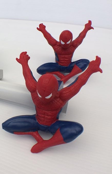 Set Of 2 Spiderman Childrens 19mm Curtain Pole Finials Amazon Co