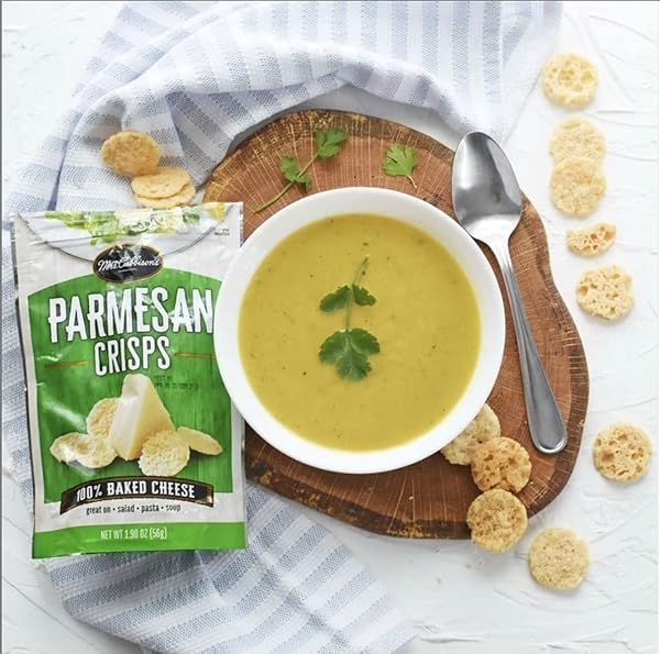 MRS. CUBBISON’S FLAVOR 100 REAL KETO FRIENDLY GREAT FOR SNACKING AND SALAD TOPPER, PARMESAN CHEESE CRISPS, 1.98 OUNCE
