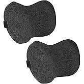 RaoRanDang Car Neck Pillow, 2pcs Memory Foam Ergonomic Neck Pillow and Seat Headrest for Driving Fatigue Relief, Comfort and Support Your Neck
