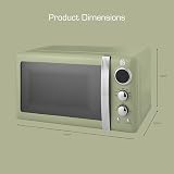 Swan Retro LED Digital Microwave 20L 800W Green view 6