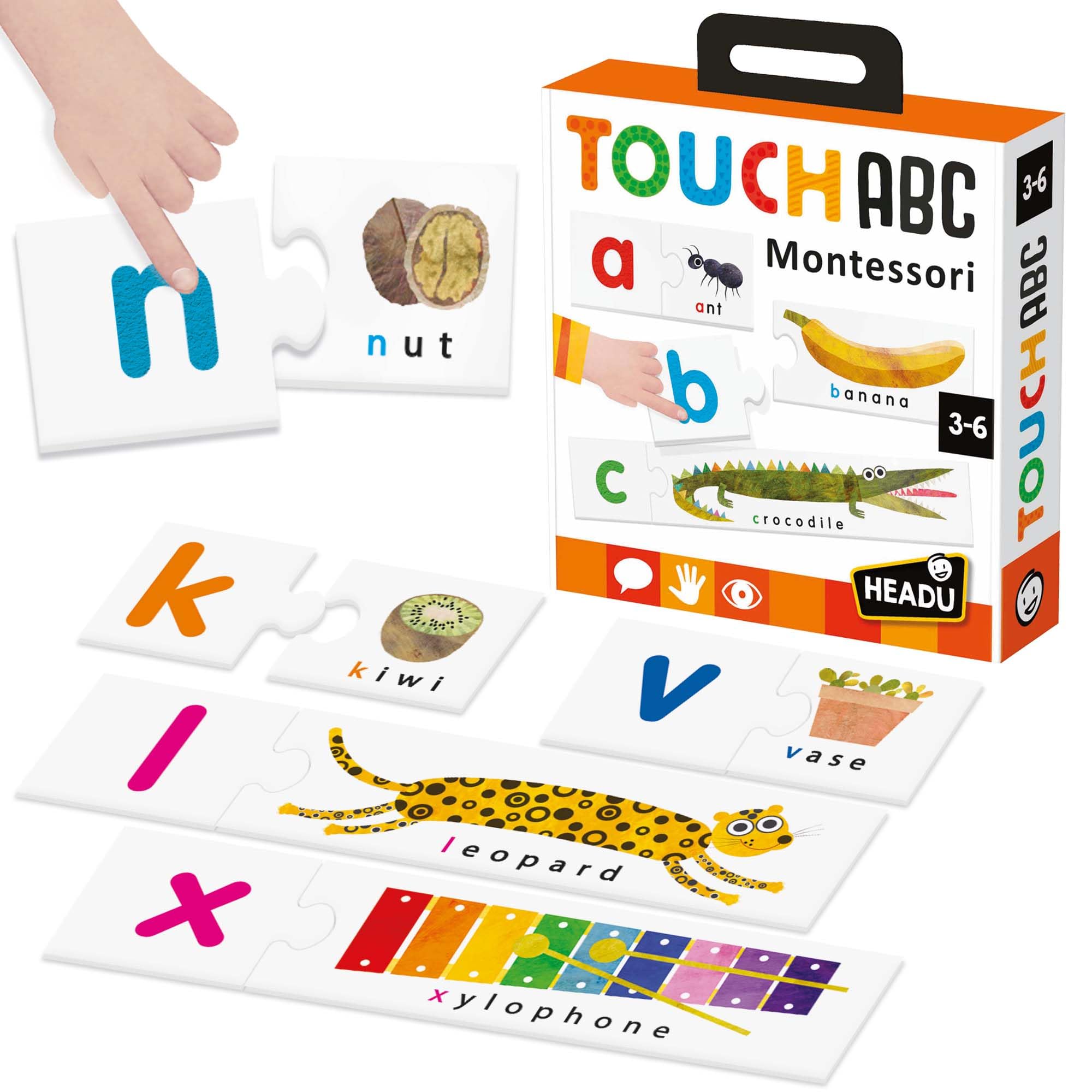 HEADU | MONTESSORI TOUCH ABC | Educational Games & Puzzles | Ages 3-6 years