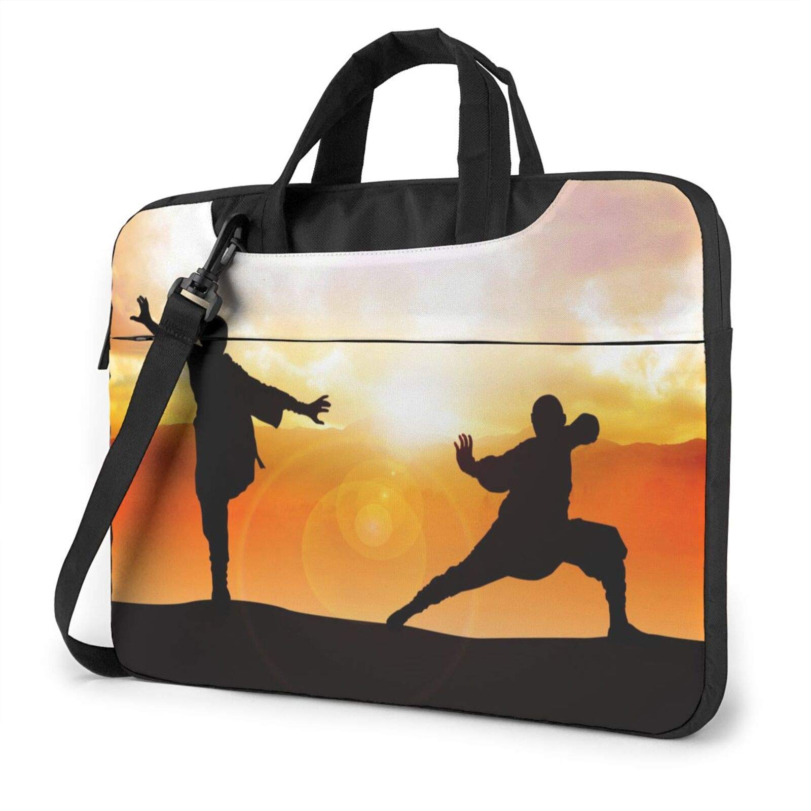 Laptop Shoulder Messenger Bag Briefcase Kungfu Laptop Bag Shockproof Foam Computer Protective Bag 13