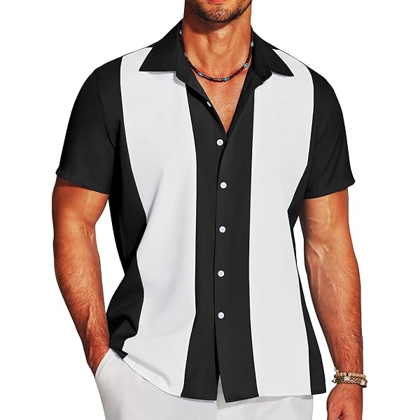 Amazon.com: Maximos Men's Retro Charlie Sheen Two Tone