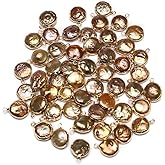 QSLLER 7pcs Natural Pearl Pendants Irregular Multiple Shapes Cultured Freshwater Baroque Pearl Charms for Jewelry Making Gift