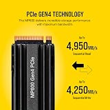 Corsair Force MP600 1TB M.2 NVMe PCIe Gen4 SSD 4950MBs Read view 3