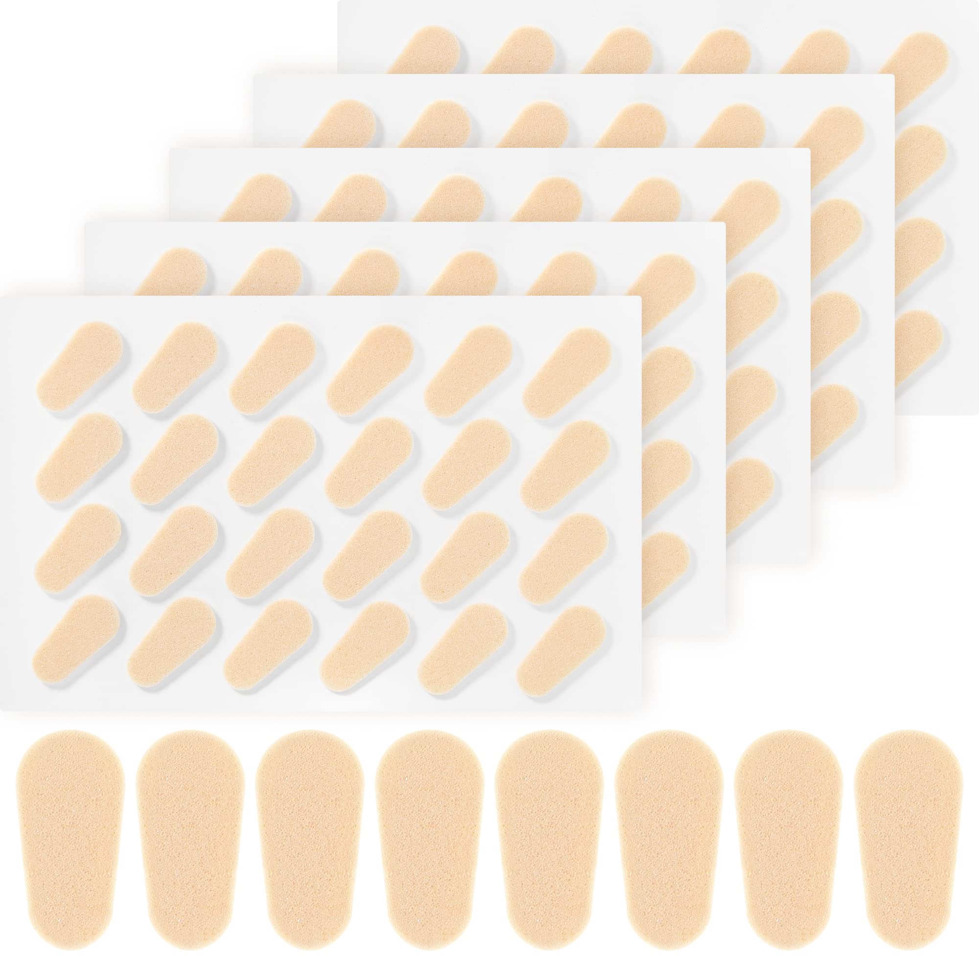 Photo 1 of Pairs Adhesive Eyeglass Nose Pads Soft Foam Nose Pads Self Anti-Slip Eyeglass Nose Pads Thin Nosepads for Eyeglasses Sunglasses (Skin Color)