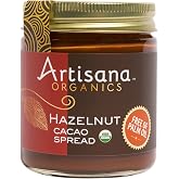 Artisana Organics Hazelnut Cacao Spread, 8 oz | No Palm Oil, Sweetened with Coconut Sugar