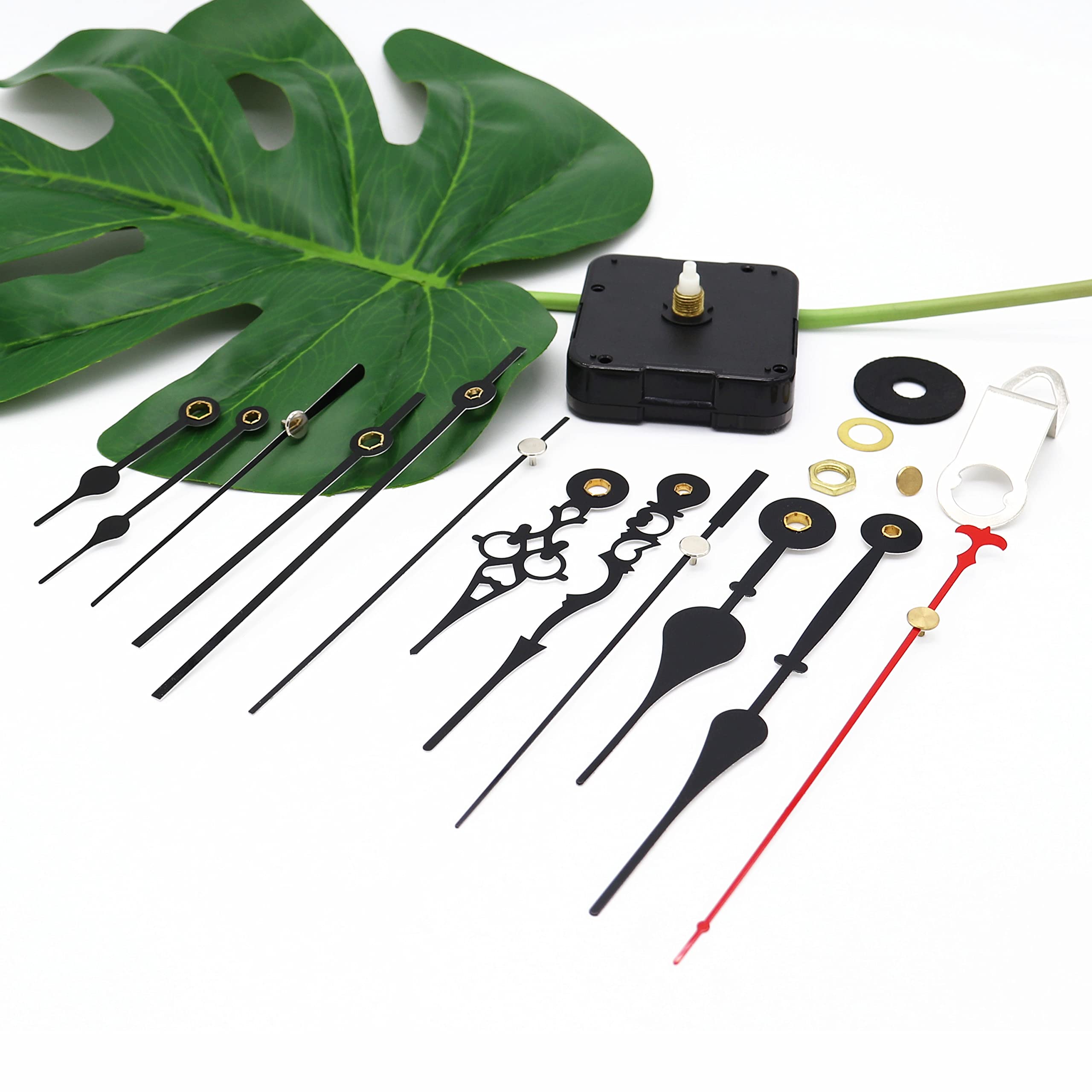 TIKROUND Youngtown 12888 Clock Movement, 13.5mm Shaft, 5.5mm Thread, White