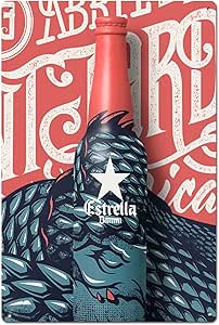 RABEAN Estrella Damm Cartel de Chapa Vintage Retro Metal Cartel