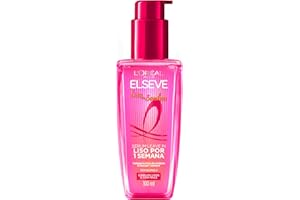 L'Oréal Paris Elseve Liso dos Sonhos, Sérum Leave-in com Tecnologia Ativada por Calor para Efeito Liso por 1 Semana, Antifrizz, Protetor Térmico e Barreira Contra Umidade, 100ml