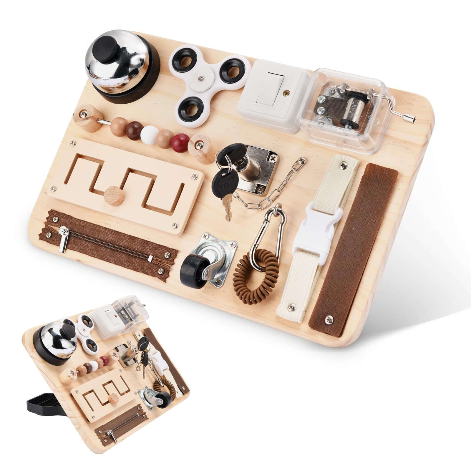 Dementia Activities For Seniors-Fidget Busy Board-Alzheimers Products for Elderly-Memory Games for Autism Adult-Dementia Gadgets-Sensory ADHD Toys-Anxiety Relief Items-Gift for Dementia Patients