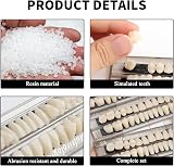 Gments 84Pcs Fake Teeth Denture Kit Upper Lower Acrylic Resin A2 Shade view 4