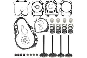 HWKWAZ Intake Exhaust Valve Lifter Bucket Seal Gasket Spring Kit Compatible with Suzuki LTZ400 LT-Z400 2003-2008