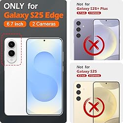 SHIELDON Case for Galaxy S25 Edge 5G 6.7", Genuine