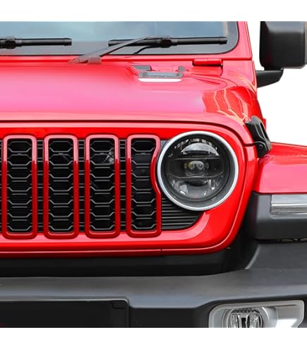 Red Front Grille Grill Insert Cover Trim Bezels For Ford F-150 Tremor