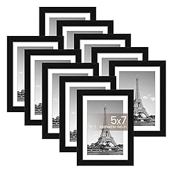 upsimples 5x7 Picture Frame Set of 10, Display
