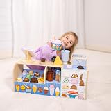 Melissa & Doug Wooden Cool Scoops Ice Creamer Playset FSC Certified 42 pcs view 2