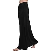 Urban CoCo Women's Stylish Spandex Comfy Fold-Over Flare Long Maxi Skirt