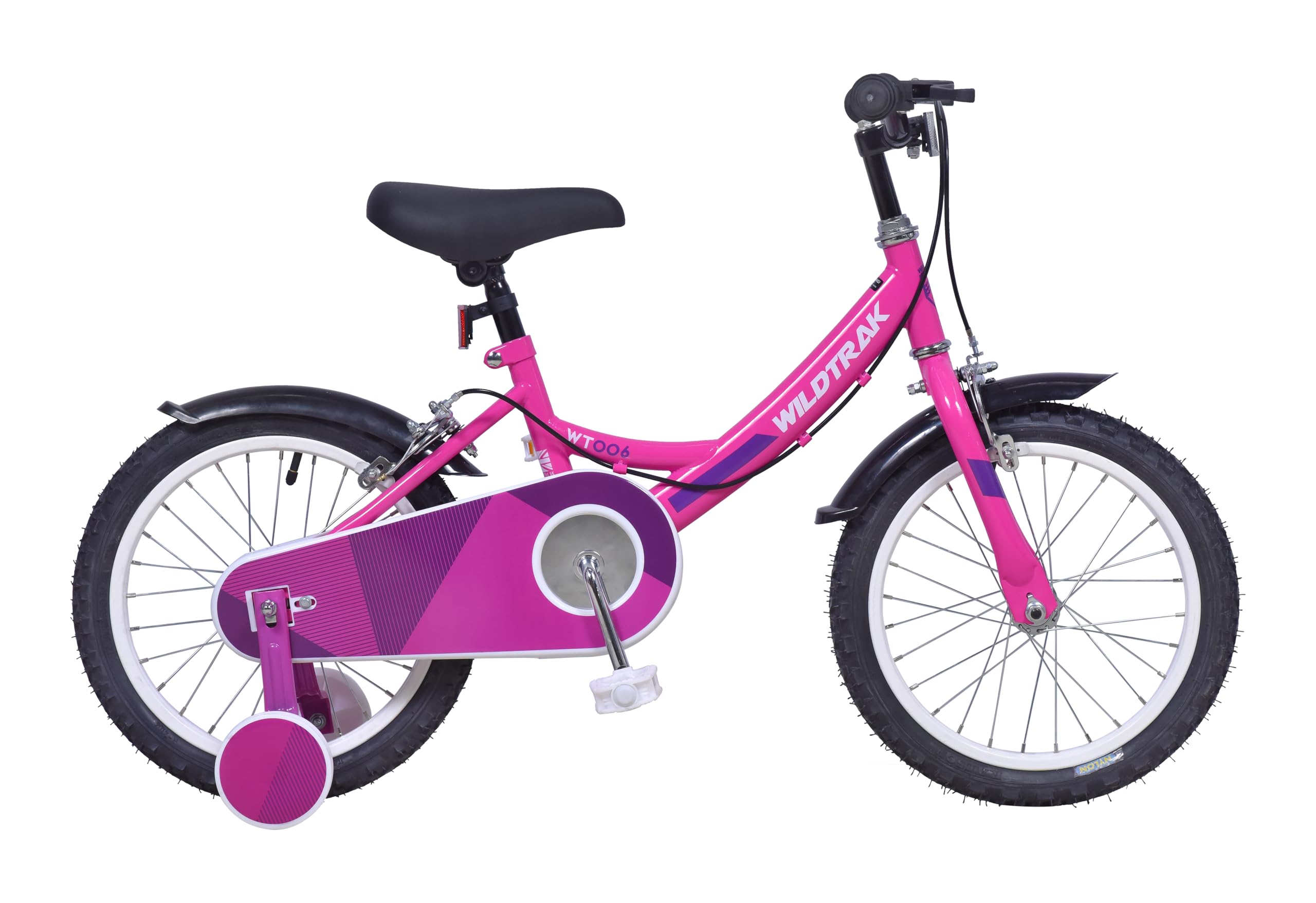 Wildtrak - 16 Inch Bike for Children 4-6 Years with Stabilisers - Pink