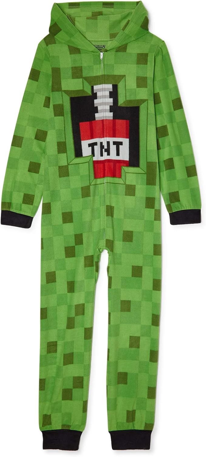 Minecraft Pajamas for Boys Creeper Costume Blanket Footless PJ Sleeper