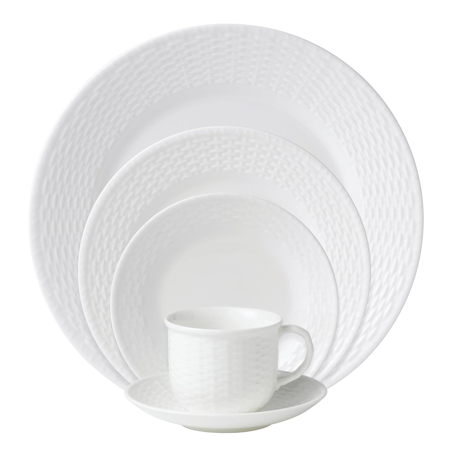 Wedgwood Nantucket Bone China 5Piece Dinnerware Place Setting, Service