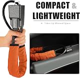 Tevlaphee Upgraded Steering Wheel Lock High Visibility 3 Keys Orange view 5