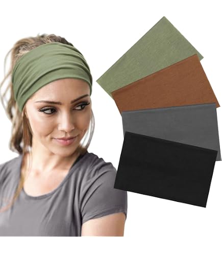 Amazon.com : Red by Kiss 7” Wide Silky Headwrap Multipack  display picture 2