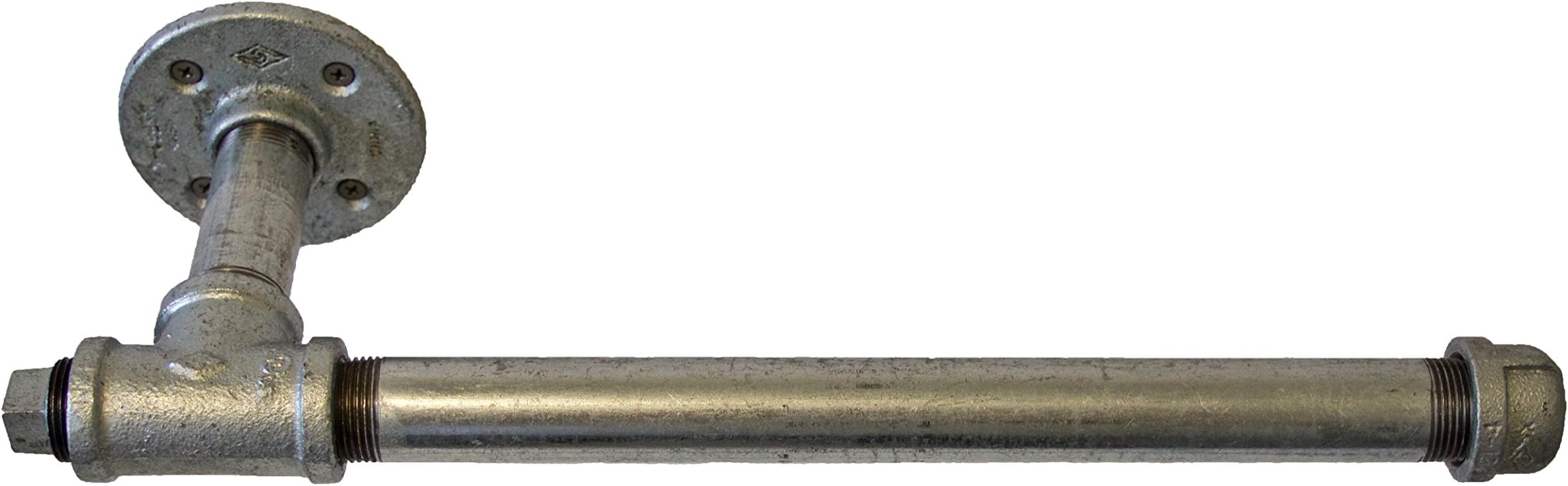 SOLO MTN 3/4 inch Industrial Pipe Paper Towel Holder Wall Mount (galvanized)