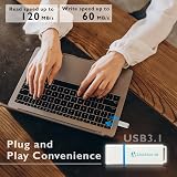 LinkMore NR34 128GB USB 3.2 Flash Drive 3.1 Gen 2x1 120MB/s Read 60MB/s Write view 2