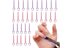 XEAOHESY 30 Pieces Pink Purple Nail Art Cuticle Protectors Nail Polish Protector for Fingers Nail Clips To Hold Nails Down