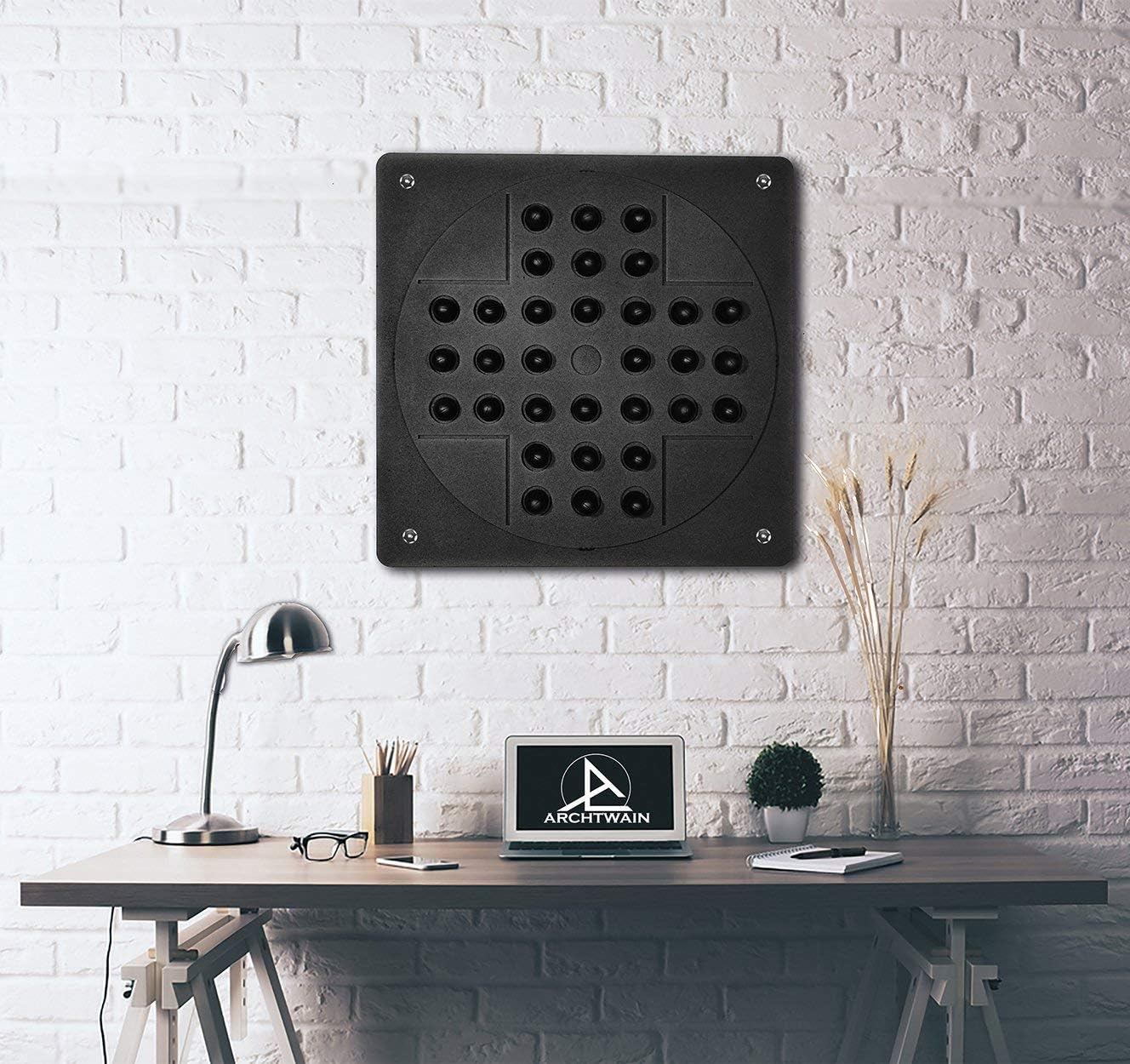 Tubibu Marble Solitaire Unique Wall Game, Extraordinary Gift, Wall Decor, Wall Art