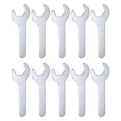 HARFINGTON 10pcs Small Wrench 25x126x2.8mm Metric