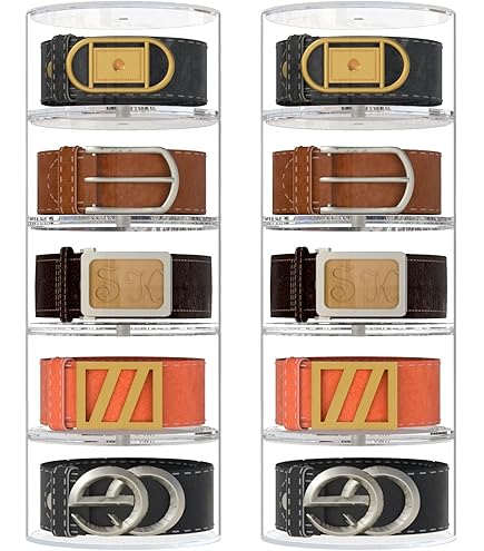 Caja Relojes Organizador Organizador Giratorio De Cinturones