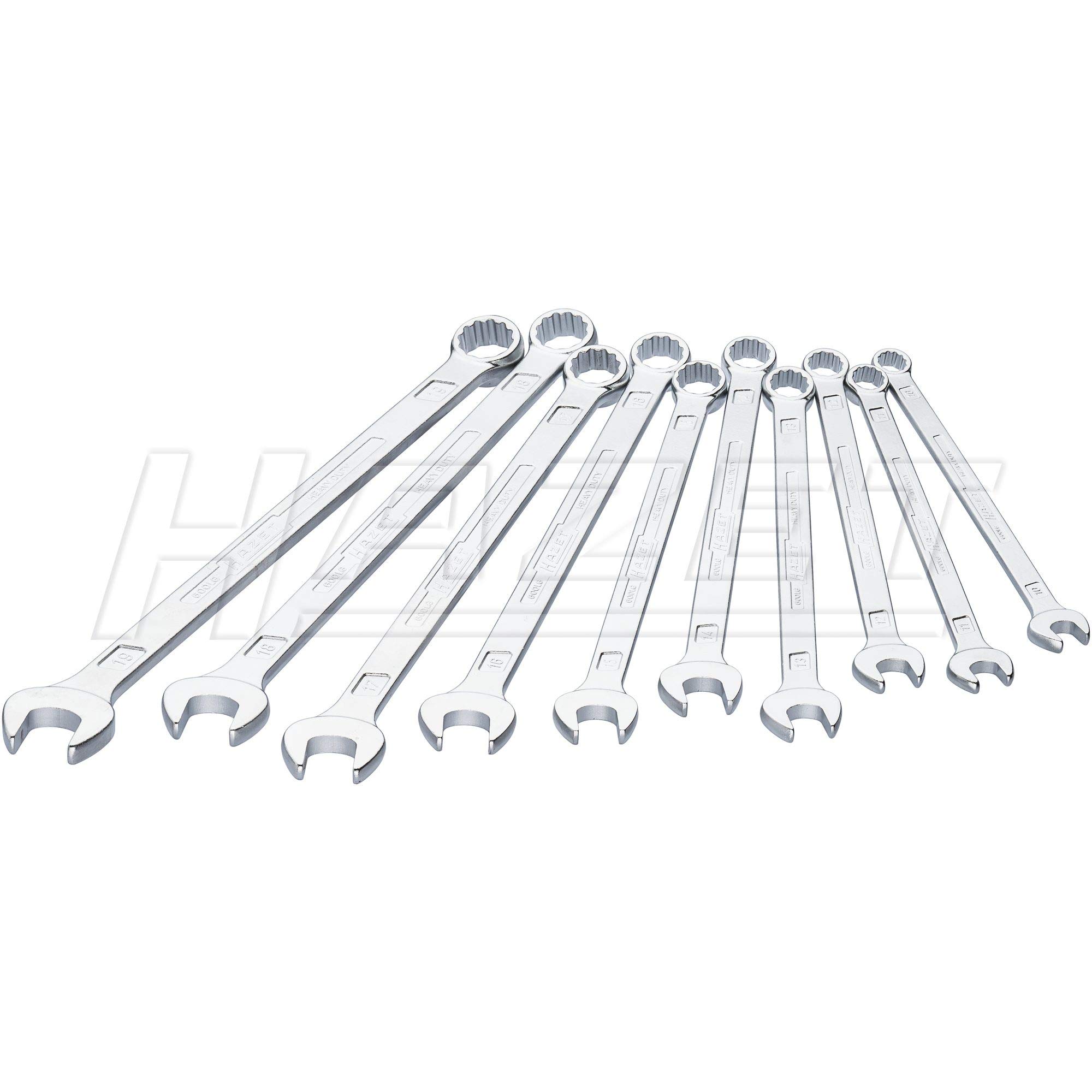 HAZET Combination Spanner (Extra Long, Slim Design, 10 Pieces) 600LG/10
