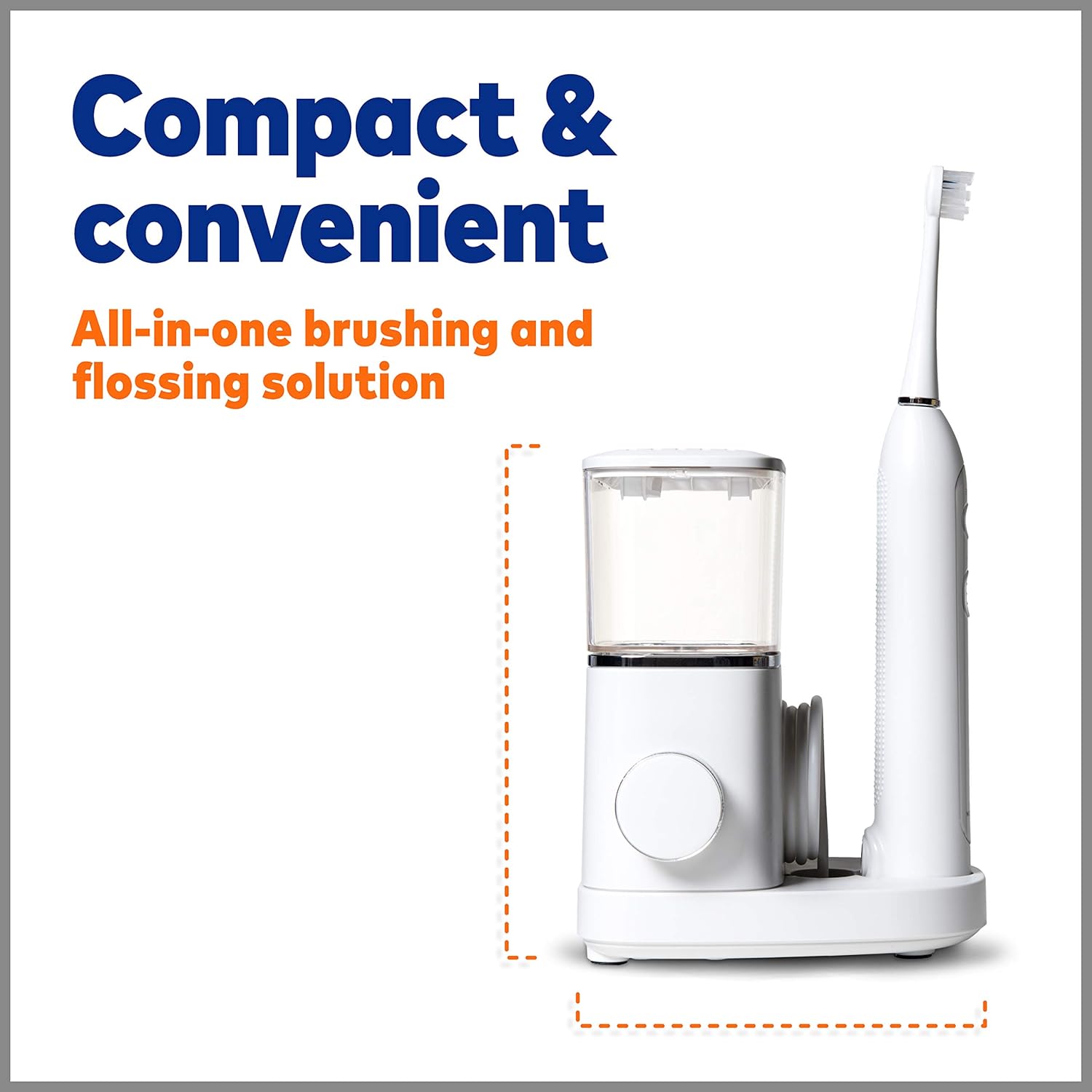 Waterpik Sonic-Fusion Professional Flossing Toothbrush, Electric Toothbrush & Water Flosser Combo in One, SF-02 White: Beauty