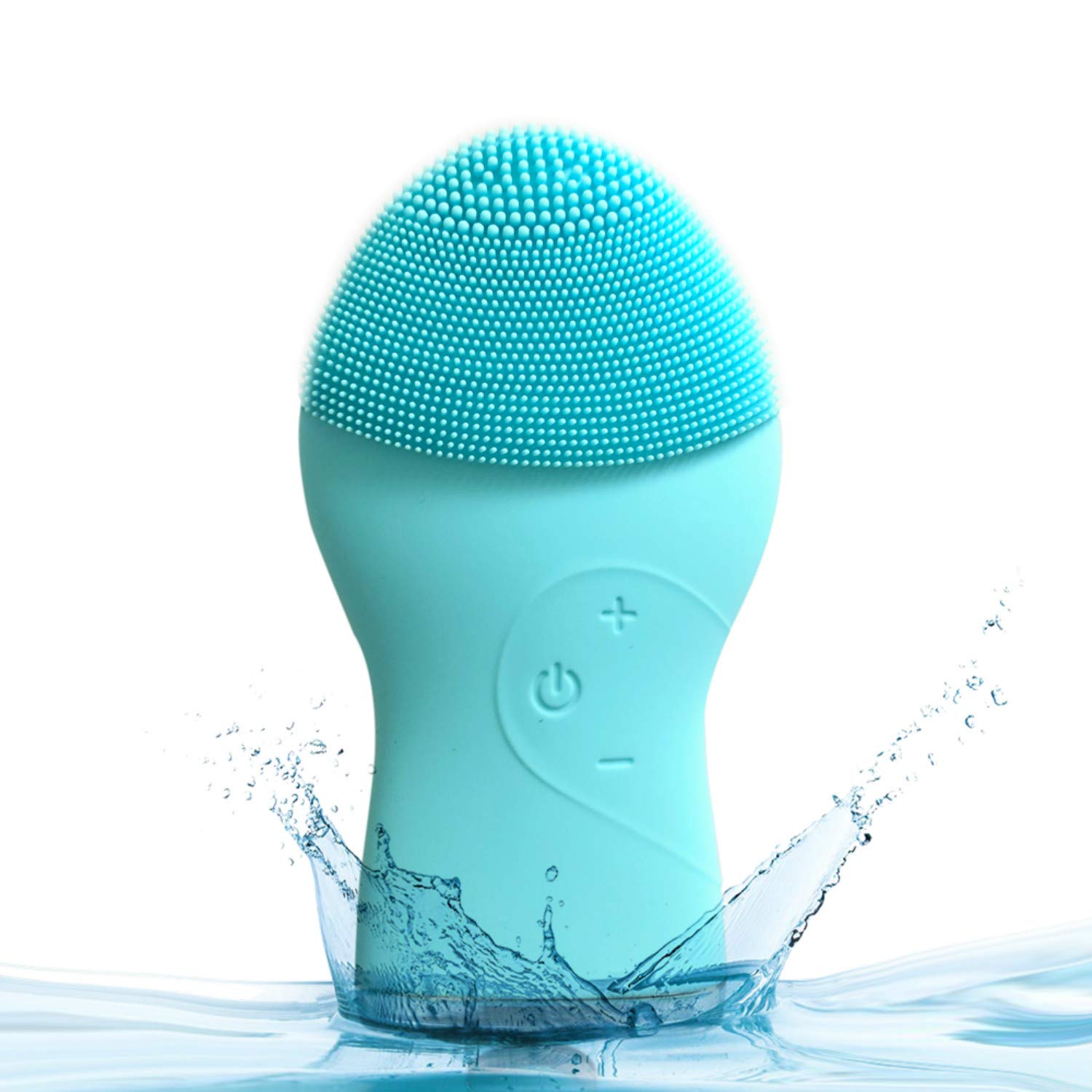 Facial Cleansing Brush, Sonic Silicone Exfoliating Face Scrubbers IPX7 Waterproof Electric Face Cleanser and Massager Brush for All Skin Types, USB Rechargeable