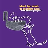 Petlicity Deluxe Radiator Cat Bed Round Fleece Basket with Iron Frame Grey view 5