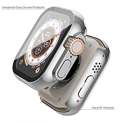 Misxi 2 Pack Hard PC Case with Tempered Glass